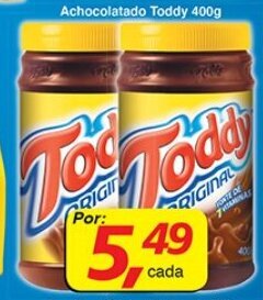 Supermercados Guanabara Achocolatado Toddy 400g oferta