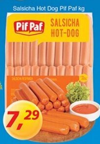 Supermercados Guanabara Salsicha Hot Dog Pif Paf 1kg oferta