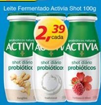 Supermercados Guanabara Leite Fermentado Activia Shot 100g oferta