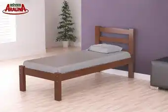 Cama robusta solteiro arauna - amêndoa amendoa
