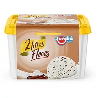 Sorvete massa jundiá flocos pote 2l
