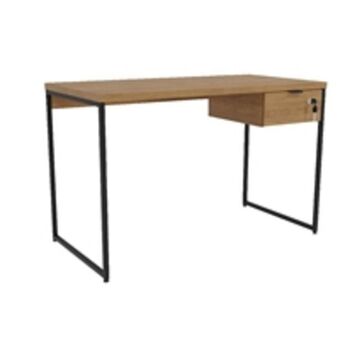 Benoit Mesa de escritório escrivaninha kappesberg li002 li005 industrial freijó 118cm com gaveteiro oferta