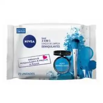 Farmácia Permanente Visage nivea lenco limp azul 3em1 25un oferta
