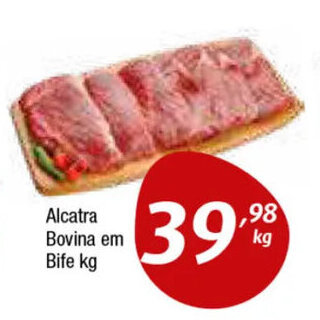 Inter Supermercados Alcatra Bovina em Bife kg oferta