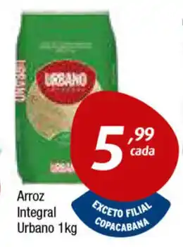 Inter Supermercados Arroz Integral Urbano 1kg oferta