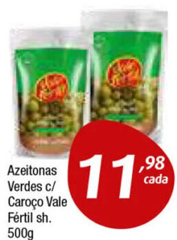 Azeitonas Verdes c/ Caroço Vale Fértil sh. 500g