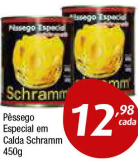 Pêssego Especial em Calda Schramm 450g