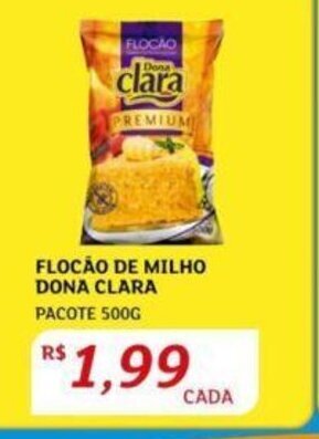 Assaí Atacadista FLOCÃO DE MILHO DONA CLARA PACOTE 500G oferta