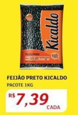 Assaí Atacadista FEIJÃO PRETO KICALDO PACOTE 1KG oferta