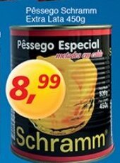 Supermercados Guanabara Pessego Schramm Extra Lata 450g oferta