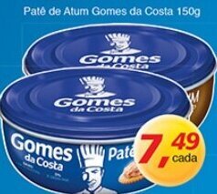 Supermercados Guanabara Pate de atum Gomes da Costa 150g oferta