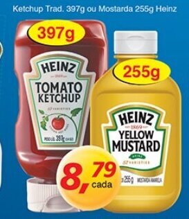 Supermercados Guanabara Ketchup Trad. 397g ou Mostarda 255g Heinz oferta