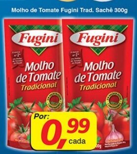 Molho de Tomate Fugini Trad. sachet 340g