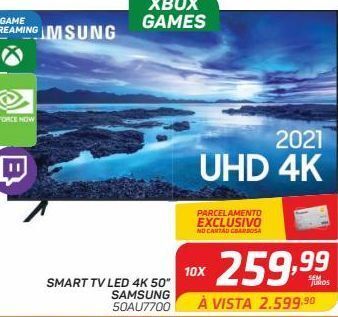 Smart tv led 4k 50 samsung