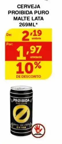 Roldão Cerveja proibida puro malte lata 269ml oferta