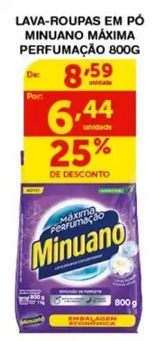 Roldão Lava-roupas em pó minuano máxima perfumação 800g oferta