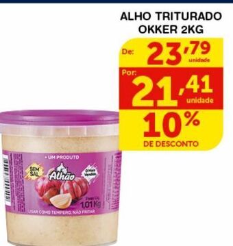 Roldão Alho triturado okker 2kg oferta