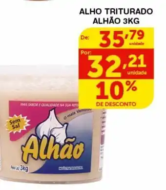 Roldão Alho triturado alhão 3kg oferta