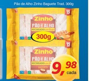 Supermercados Guanabara Pao de Alho Zinho Baguete Trad. 300g oferta