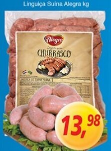 Supermercados Guanabara Linguica Suina Alegra 1kg oferta