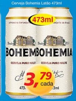 Supermercados Guanabara Cerveja Bohemia Latao 473ml oferta
