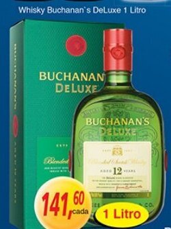 Supermercados Guanabara Whisky Buchman's De Luxe 1L oferta