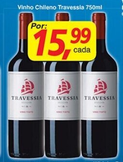 Supermercados Guanabara Vinho Chileno Travessia 750ml oferta