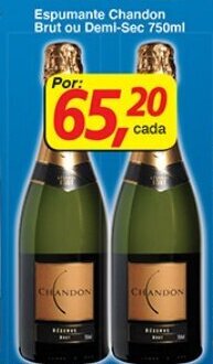 Supermercados Guanabara Espumante Chandon Brut ou Demi-Sec 750ml oferta