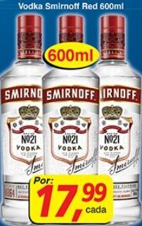 Supermercados Guanabara Vodka Smirnoff Red 600ml oferta