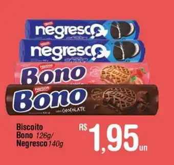 Fort Atacadista Biscoito Bono 126g/ Negresco 140g oferta