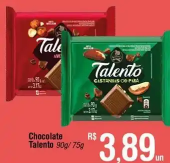 Fort Atacadista Chocolate Talento 90g/75g oferta