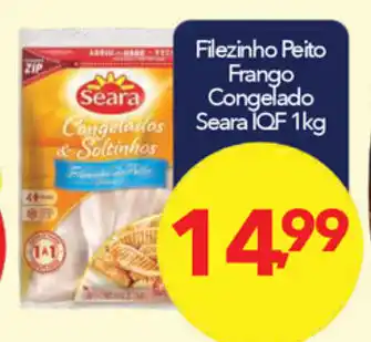 Lopes Supermercados Filezinho Peito Frango Congelado Seara IQF 1kg oferta