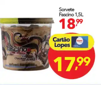 Lopes Supermercados Sorvete Fascino 1.5L oferta