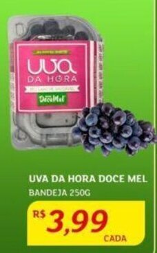 UVA DA HORA DOCE MEL BANDEJA 250G