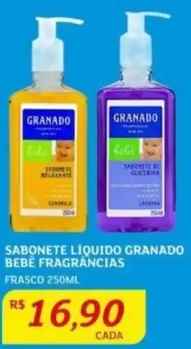 Assaí Atacadista SABONETE LÍQUIDO GRANADO BEBE FRAGRÂNCIAS FRASCO 250ML oferta