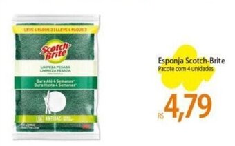 Atacadão Esponja Scotch-Brite Pacote com 4 unidades oferta