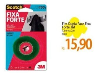 Fita Dupla Face Fixa Forte 3M 12mm x 2m Rolo