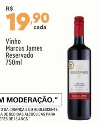Vinho Marcus James Reservado 750ml