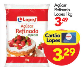 Lopes Supermercados Acucar Refinado Lopes 1kg oferta
