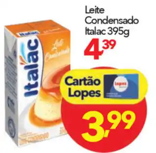 Lopes Supermercados Leite Condensado Italac 395g oferta