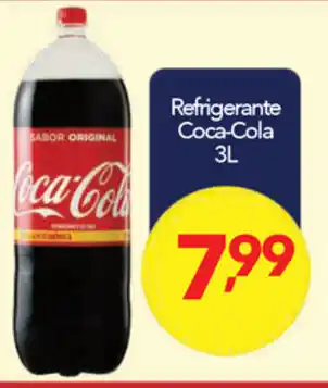 Lopes Supermercados Refrigerante Coca Cola 3L oferta
