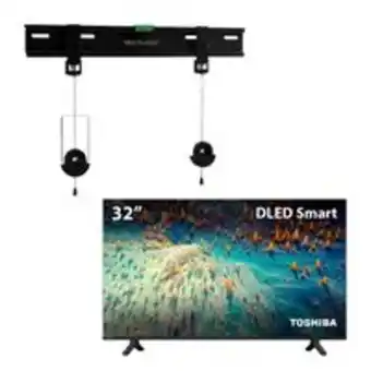 Novo Mundo Combo tech - smart tela dled 32'' hd 2 hdmi 2 usb e suporte plano para tv led e lcd de 32 até 50 pol multi - tb007k tb007k oferta