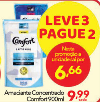 Lopes Supermercados Amaciante Concentrado Comfort 900ml oferta