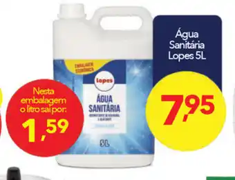 Lopes Supermercados Agua Sanitaria Lopes 5L oferta