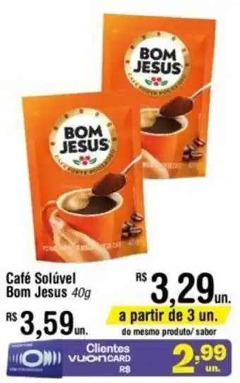 Fort Atacadista Café Solúvel Bom Jesus 40g oferta