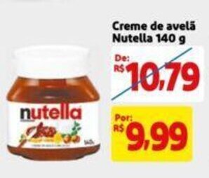 Extra Supermercado Creme de avelã Nutella 140 g oferta