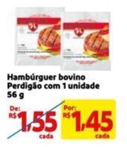 Extra Supermercado Hambúrguer bovino Perdigão com 1 unidade 56 g oferta