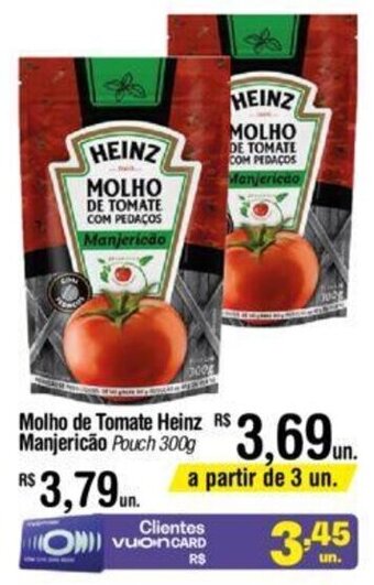 Fort Atacadista Molho de Tomate Heinz Manjericão Pouch 300g oferta