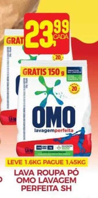 Fort Atacadista LAVA ROUPA PÓ OMO LAVAGEM PERFEITA SH oferta