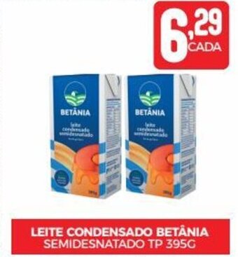 LEITE CONDENSADO BETANIA SEMIDESNATADO TP 395G